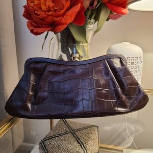 Faux Croc clutch